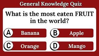 Quiz game | General knowledge quiz | Trivia questions | English questions  | Brain teasers