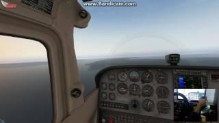 X-Plane 11 - Logitech USB Extreme 3D Pro  -Cessna Skyhawk - A.J. Eisenberg Airport