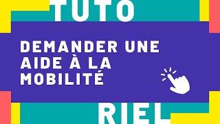 [Espace Personnel] Demander une aide à la mobilité