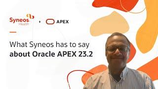 Customer Testimonial from Syneos Health: Sayee's take on APEX 23.2