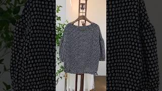 퍼프소매블라우스(실크30%/250618)#4060 #중년패션코디 #fashion