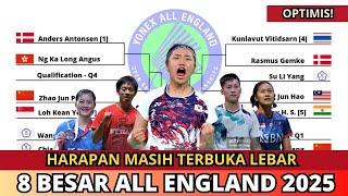 JADWAL DAN DRAW PEREMPAT FINAL ALL ENGLAND 2025 HARI INI allengland2025