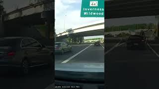 Misses Exit And Almost Crashes!