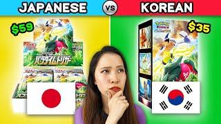 Japanese vs Korean Pokemon cards | Paradigm Trigger Booster Box Opening | KrystalKollectz