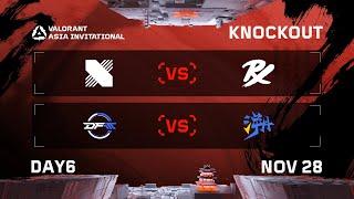 DRX vs PRX - DFM vs TE - KNOCKOUT - DAY 6 - VALORANT Radiant Asia Invitational