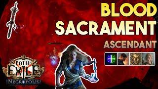 [3.25] Blood Sacrament (Relic of the Pact) Build | Ascendant  Settlers of Kalguur|Path of Exile 3.25