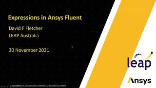 How to Use Expressions in Ansys Fluent - Introduction (Part 1 of 4)