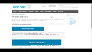 OpenCart Affiliate Banners v1.0.0