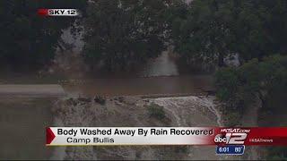 Body recovered after vehicle washes away at Camp Bullis