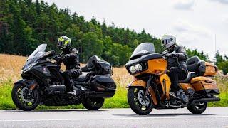 Duel těžkých vah: H-D Road Glide Limited vs. Honda Gold Wing Tour DCT