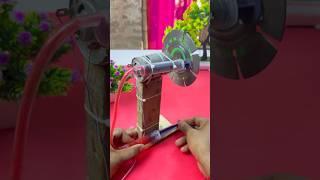 Homemade Hydraulic brake | DC Motor & Injection Experiment #shorts #experiment #dcmotor