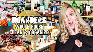 HOARDER!!! WHOLE HOUSE CLEAN WITH ME CLEANING MOTIVATION | CLEANING MARATHON | LIVING WITH CAMBRIEA