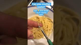 Have you ever crocheted pasta?#crochet#allhandmade #shortvideo