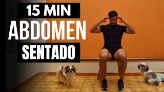 Abdominales en en silla INTENSO 🪑 Ejercicios para abdomen y cintura sentada en casa