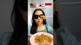 MAKAN MIE VERSI NEGARA INDONESIA THE BEST ️ #challenge #mukbang #asmr