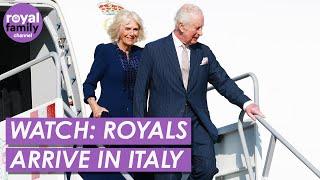 WATCH: King and Queen Arrive for State Visit to Italy