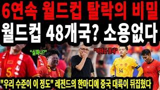 중국 축구 6연속 월드컵 탈락, 감독의 충격적인 한마디! #중국축구 #월드컵탈락 #이반코비치 #해외축구 #축구이슈
