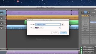 How to export your garageband project as an mp3