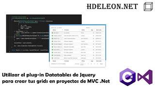 Utilizar el plug-in Datatables de Jquery para crear tus grids en proyectos de C# Mvc .Net