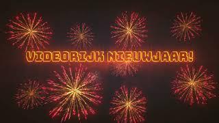 Nieuwjaars Animatie "Orange Red Fireworks" VideoProf