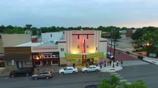 Gainesville Texas DRONE Footage State Theater