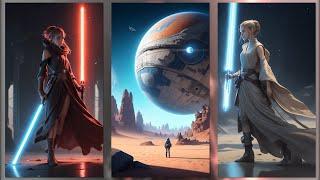 Galactic Guardians: AI Illustrates Star Wars Jedi Masters! ️