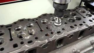 Rottler SG80A boring welded valve seat counterbore