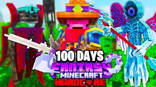 I Survived 100 Days in FANTASY Minecraft Hardcore