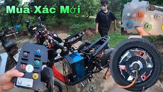 Review Xe Đạp Điện Độ Lợi Đổi Xác Xe Mới Cực Chất Apt 550 Nd 1200 Bánh Qs 5000v3 v4 Pin 92v