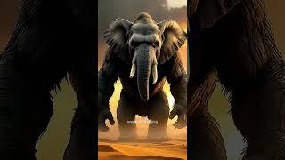 AI Combines Elephant and gorilla  into a Legendary Hybrid Beast! #animals #hybridanimals