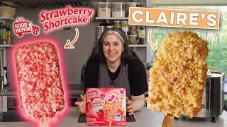 I Tried Making Homemade Strawberry Shortcake Bars | Claire Recreates