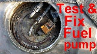 how to test and fix fuel pump