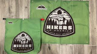 LIVE ULTRALIGHT GEAR Unboxing Hilltop Packs Challenge D50T Food Bags w/ Custom Printing Bear Bag