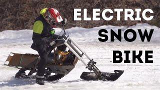 The world's first powerful electric snowbike