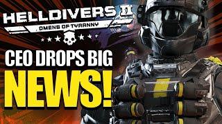 Helldivers 2 Dev Just Dropped HUGE News!