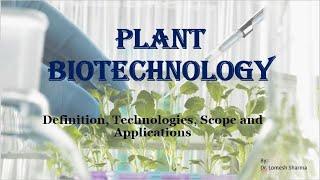 Plant Biotechnology