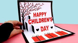 Children's day card | Handmade Greeting cards |Happy Children's day paper craft | Childrens day card