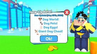 *NEW* DOG WORLD EVENT UPDATE IN ROBLOX PET SIMULATOR X!!! (NEW PETS, EGGS, WORLD, AND EXCLUSIVES) 