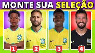  MONTE A SUA SELEÇÃO BRASILEIRA | COPA AMÉRICA 2024 | BuuQuiz Futebol | #quiz #brasil #copaamerica