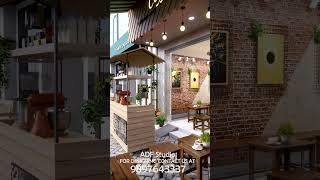 fast food Shop Design | tea stall interior design #cafedesign #restaurantdesign #interiordesign