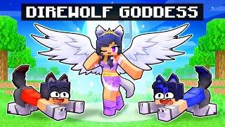 Playing as a DIREWOLF GODDESS in Minecraft!