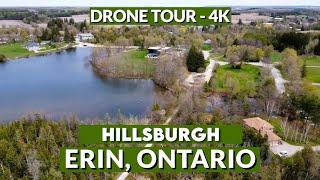 Drone Video 4K: Hillsburgh, Town of Erin, Ontario - an Aerial Perspective