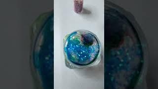 DESIGNING A CLEAR STORE BOUGHT SLIME  #shorts #asmr #slime #satisfyingvideo