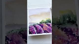 Watercolor landscape tutorial