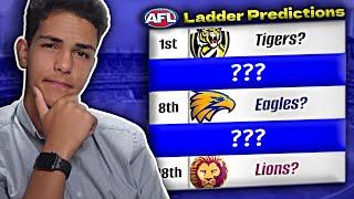 AFL LADDER PREDICTIONS 2025