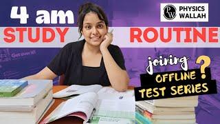 4am Study Routine ️ JOINING OFFLINE TEST SERIES  || Neet Aspirant STUDY VLOG