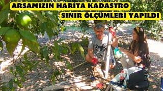 Arsamızın Harita Kadastro Ölçümleri Yapıldı/Bahçemizin Sınırları Çizildi/Şehirden Köye Göç/KöyHayatı