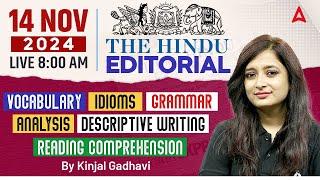 Hindu Editorial Analysis | 14 November 2024 | Vocab, Grammar, Reading, Skimming | By Kinjal Gadhavi