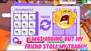 WOW  THEY WANTED ALL MY SNOWBALL PETS TO MAKE MEGA  MY FRIEND STEALS MY TRADE Adopt Me - Roblox