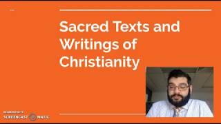 Preliminary Studies of Religion Christianity: Sacred Texts and Writings of Christianity